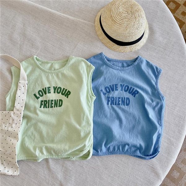 milancel summer girls tees korean letter sleeveless t shirt vest childrens bottoming, Blue
milancel summer girls tees korean letter sleeveless t shirt vest childrens bottoming, Blue