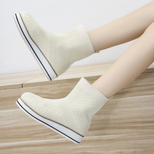 boots 2021 summer autumn women platform sock ladies breathable short ankle female mid heels woman comfort shoes, Black
boots 2021 summer autumn women platform sock ladies breathable short ankle female mid heels woman comfort shoes, Black