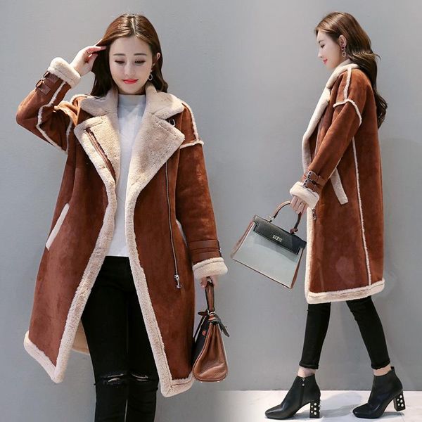 women's wool & blends m-3xl autumn winter mid-length women clothes double side woolen velet coat female korean thicken solid color long, Black
women's wool & blends m-3xl autumn winter mid-length women clothes double side woolen velet coat female korean thicken solid color long, Black