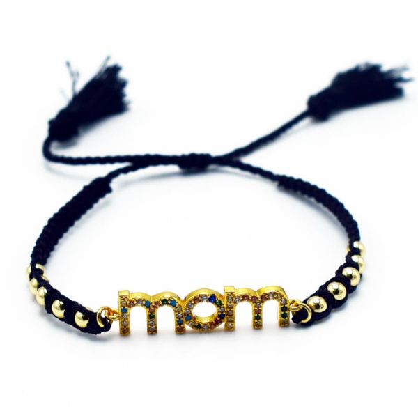 charm bracelets mother's day gift letter mom luxury rainbow cz zircon bracelet stainless steel bead bangles tassel woven lady jewelry, Golden;silver
charm bracelets mother's day gift letter mom luxury rainbow cz zircon bracelet stainless steel bead bangles tassel woven lady jewelry, Golden;silver