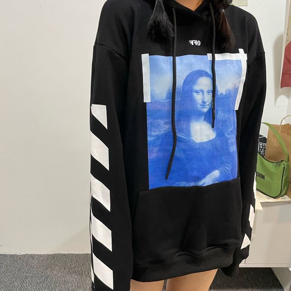 trendy off style new mona lisa print loose casual men's and women's same coat hoodie, Black
trendy off style new mona lisa print loose casual men's and women's same coat hoodie, Black