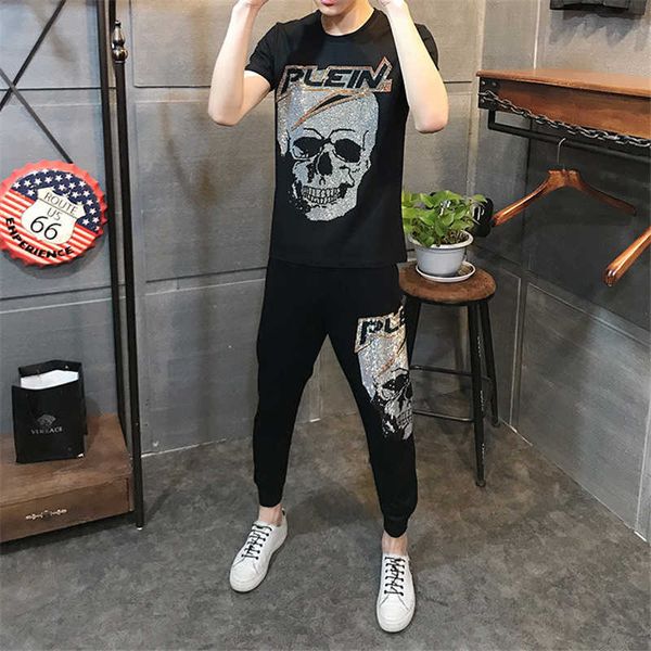 men's tracksuits big skull fashions sweater vest male sports shirt plus casual pants suit lk3j, Gray
men's tracksuits big skull fashions sweater vest male sports shirt plus casual pants suit lk3j, Gray