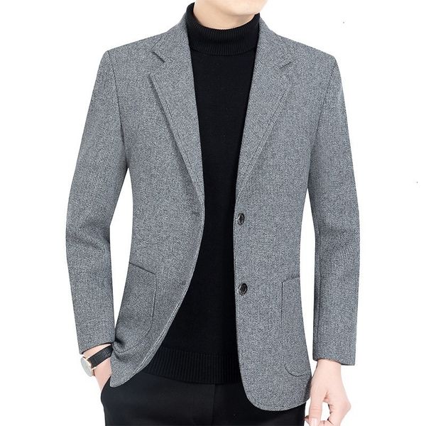 autumn and 2021 middle-aged spring men's bus casual dad's one-piece suit coat, White;black
autumn and 2021 middle-aged spring men's bus casual dad's one-piece suit coat, White;black