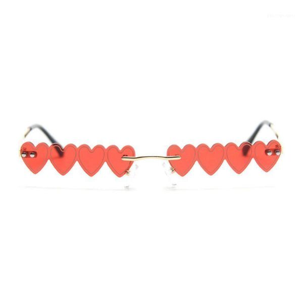 sunglasses 2021 small rimless punk women luxury fashion red pink blue heart unique love sun glasses for female vintage fml, White;black
sunglasses 2021 small rimless punk women luxury fashion red pink blue heart unique love sun glasses for female vintage fml, White;black