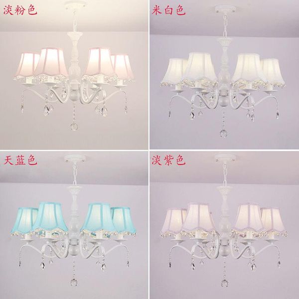 pendant lamps romantic young girl children room droplight princess bedroom pink crystal led chandeliers /5lights/6 lights lustres 90-260v
pendant lamps romantic young girl children room droplight princess bedroom pink crystal led chandeliers /5lights/6 lights lustres 90-260v