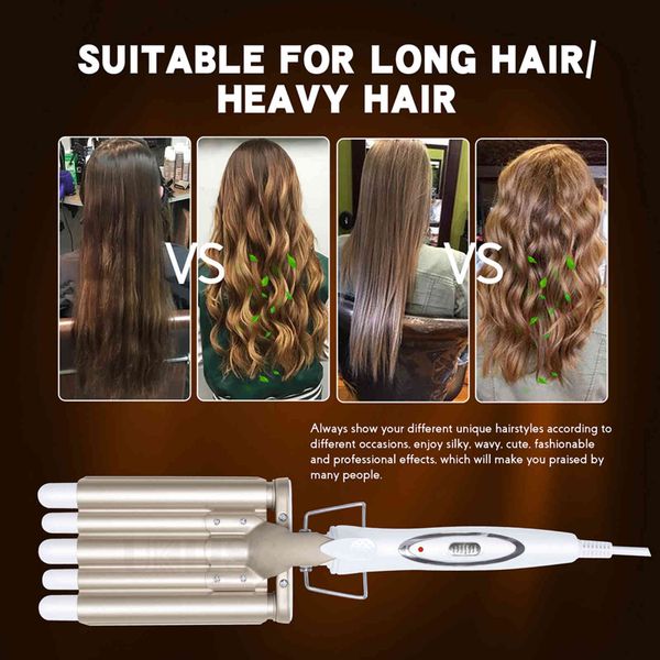 professional hair crimper curling iron ceramic five barrels curler crimpers electric wand waver styling tools
professional hair crimper curling iron ceramic five barrels curler crimpers electric wand waver styling tools