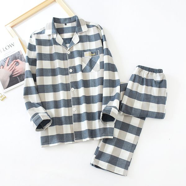 2021 new japanese style winter pure cotton couple pajamas, women home service, men's casual suit, spring and autumn sleepwear 8nkm, Black;brown
2021 new japanese style winter pure cotton couple pajamas, women home service, men's casual suit, spring and autumn sleepwear 8nkm, Black;brown