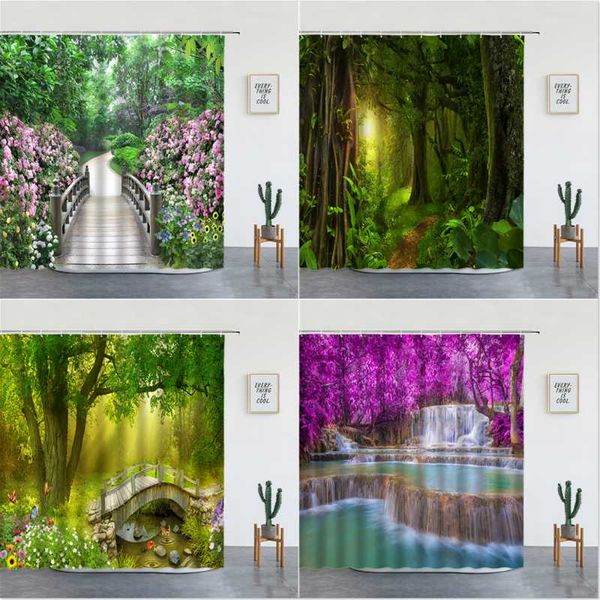 shower curtains forest waterfall landscape tropical rainforest green bamboo mountain printed fabric luxury bathroom decor hooks
shower curtains forest waterfall landscape tropical rainforest green bamboo mountain printed fabric luxury bathroom decor hooks