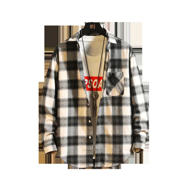 2021 new mens fashion plaid cotton spring autumn casual long sleeve shirt soft comfort slim fit styles brand man clothes 58uu, White;black
2021 new mens fashion plaid cotton spring autumn casual long sleeve shirt soft comfort slim fit styles brand man clothes 58uu, White;black