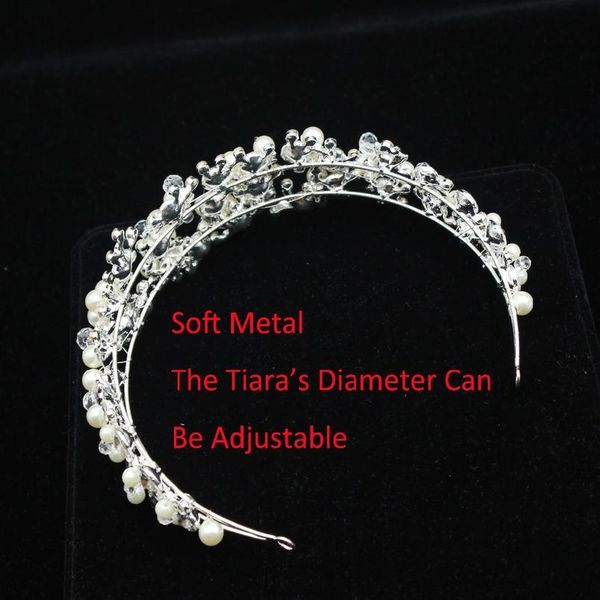 handmade pearl soft chain wedding bridal tiara headbands bride headpiece women pageant hair ornaments party jewelry acc qylcid, Silver
handmade pearl soft chain wedding bridal tiara headbands bride headpiece women pageant hair ornaments party jewelry acc qylcid, Silver