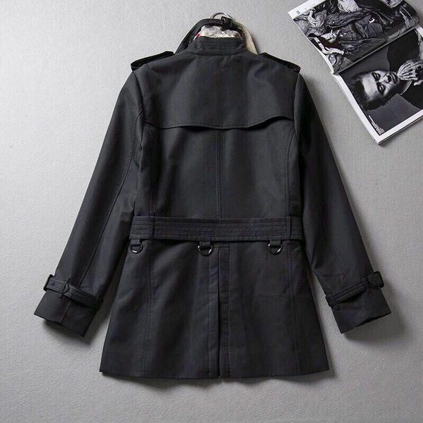 men's short trench coat loose black khaki double-breasted windbreaker gabadian cotton british style autumn and winter jacket 008, Tan;black
men's short trench coat loose black khaki double-breasted windbreaker gabadian cotton british style autumn and winter jacket 008, Tan;black