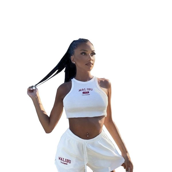 classic letter printed sweatsuit women two piece outfits black girl biker shorts set lounge wear tank sweatpants gym cloth 210525, White
classic letter printed sweatsuit women two piece outfits black girl biker shorts set lounge wear tank sweatpants gym cloth 210525, White