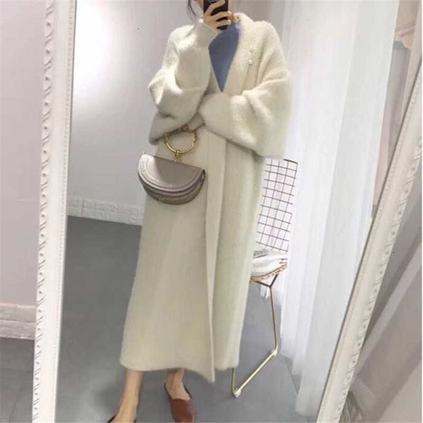 women's sweaters autumn winter korean boutique mink cashmere female long coat sweater cardigan kf7x, White;black
women's sweaters autumn winter korean boutique mink cashmere female long coat sweater cardigan kf7x, White;black