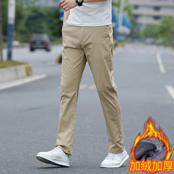 men's pants business fashion regular fit cotton stretch thick warm straight men winter fleece casual trousers male brand clothing, Black
men's pants business fashion regular fit cotton stretch thick warm straight men winter fleece casual trousers male brand clothing, Black