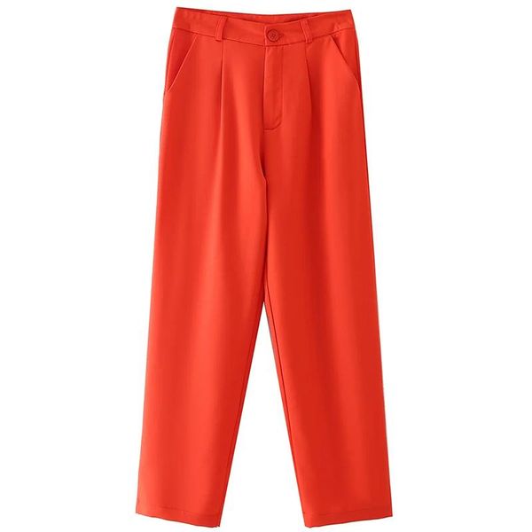 women's pants & capris adherebling za woman 2022 casual career ol autumn folds detail side pockets high waist ankle length straight pan, Black;white
women's pants & capris adherebling za woman 2022 casual career ol autumn folds detail side pockets high waist ankle length straight pan, Black;white