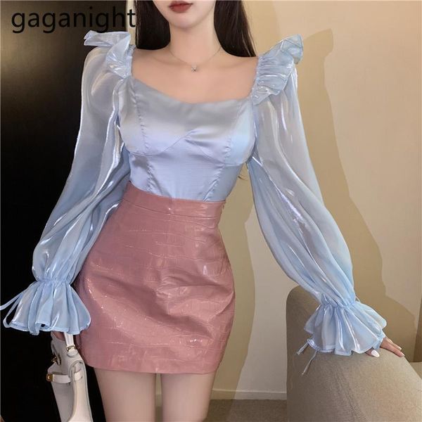 gaganight sweet women long sleeve blouse ruffles solid slim lady chic shirt spring autumn fashion outwear blusas korean shirts women's, White
gaganight sweet women long sleeve blouse ruffles solid slim lady chic shirt spring autumn fashion outwear blusas korean shirts women's, White