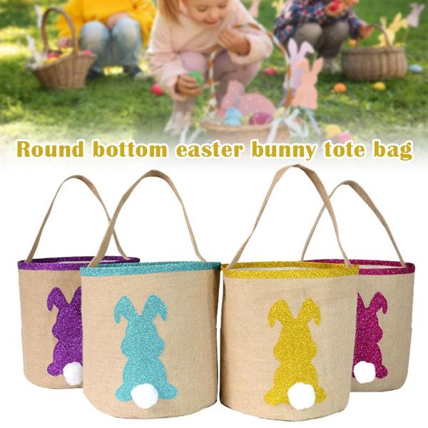 storage bags easter ears pack for hunting party gifts(blue, purple, rose red, gold) hug-deals