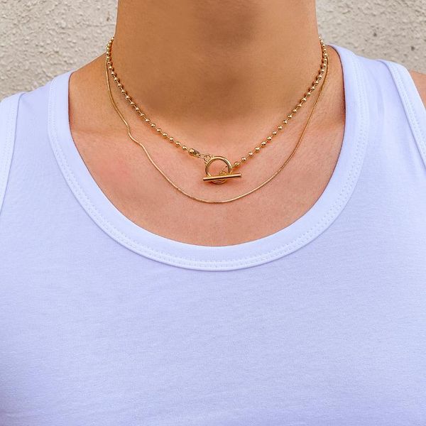 pendant necklaces punk thin snake chain choker necklace for women men gold color beads collier geometric ot buckle lariat jewelry, Silver
pendant necklaces punk thin snake chain choker necklace for women men gold color beads collier geometric ot buckle lariat jewelry, Silver