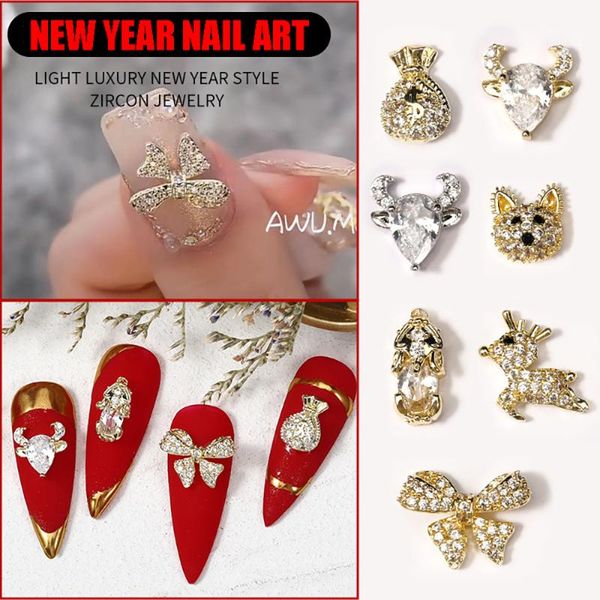 nail art decorations 1pc gold silver delicate animal shape rhinestones luxury bowkont bull head cat design decal women's manicure tool, Silver;gold
nail art decorations 1pc gold silver delicate animal shape rhinestones luxury bowkont bull head cat design decal women's manicure tool, Silver;gold