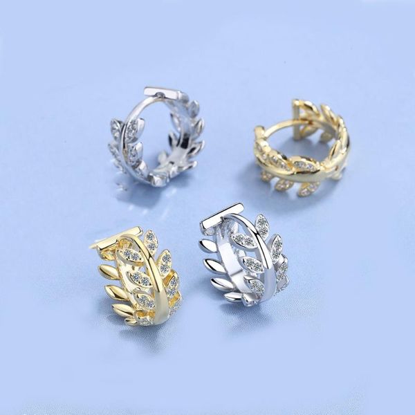 hoop & huggie olive branch leaf stud earrings for women temperament cz ins teen gift jewelry boucle oreille femme girls m4, Golden;silver
hoop & huggie olive branch leaf stud earrings for women temperament cz ins teen gift jewelry boucle oreille femme girls m4, Golden;silver