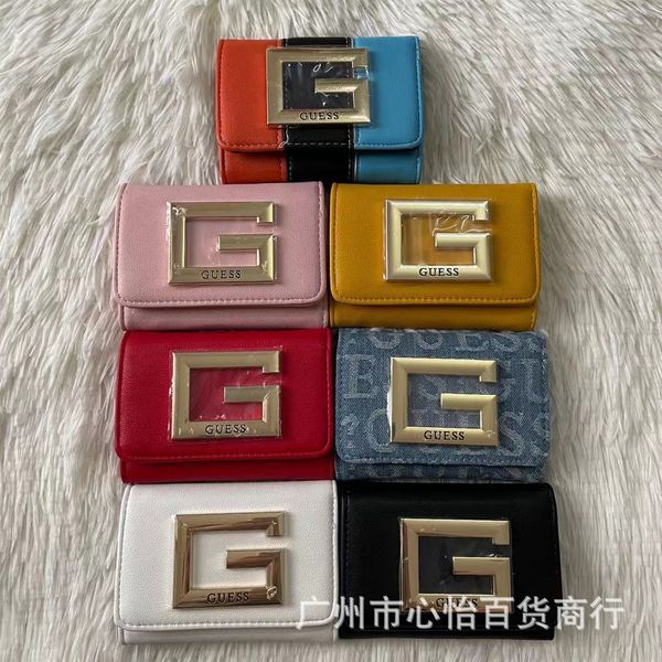 wallet gs new guess home versatile simple short pu color letter g silver bag women's, Red;black
wallet gs new guess home versatile simple short pu color letter g silver bag women's, Red;black