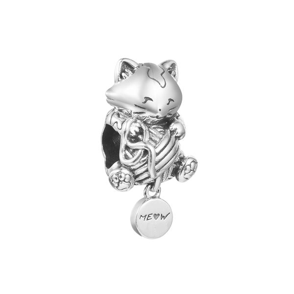 kitten & yarn ball charms original 925 silver beads for jewelry making fits european bracelets and bangle woman diy charm, Black
kitten & yarn ball charms original 925 silver beads for jewelry making fits european bracelets and bangle woman diy charm, Black