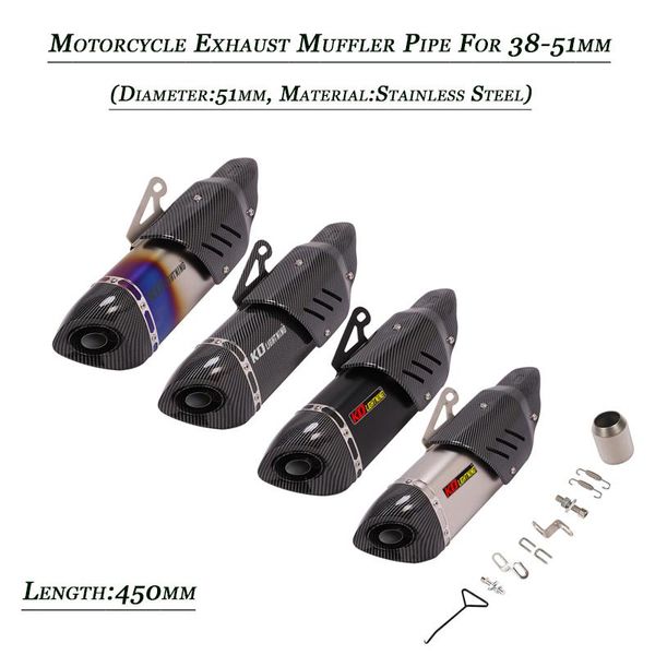 motorcycle exhaust system vent tip pipe muffler stainless steel escape silp on for 38-51mm head tail tubes
motorcycle exhaust system vent tip pipe muffler stainless steel escape silp on for 38-51mm head tail tubes