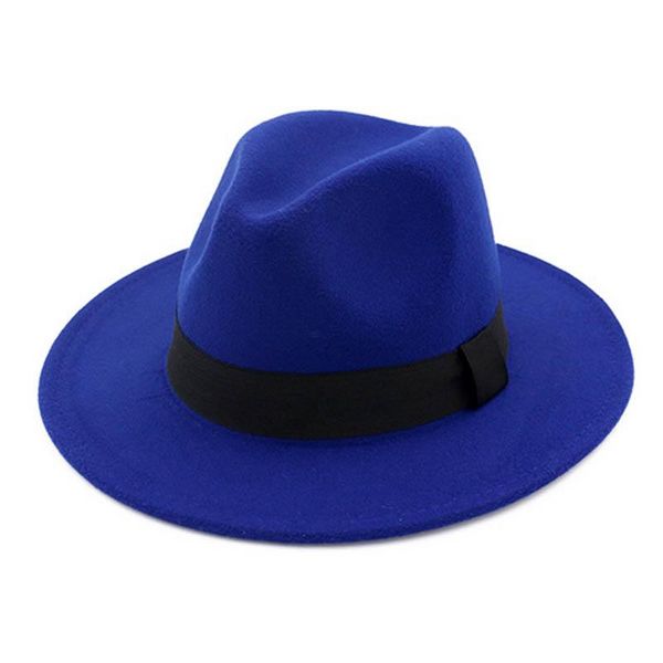 wide brim hats fashion cowboy hat vintage classic felt fedoras large cloche panama trilby bowler and jazz caps ladies, Blue;gray
wide brim hats fashion cowboy hat vintage classic felt fedoras large cloche panama trilby bowler and jazz caps ladies, Blue;gray