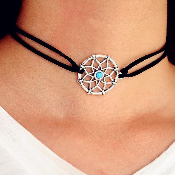 short chocker necklace handmade dream catcher women lady girls mini small suede rope gift chokers, Golden;silver
short chocker necklace handmade dream catcher women lady girls mini small suede rope gift chokers, Golden;silver