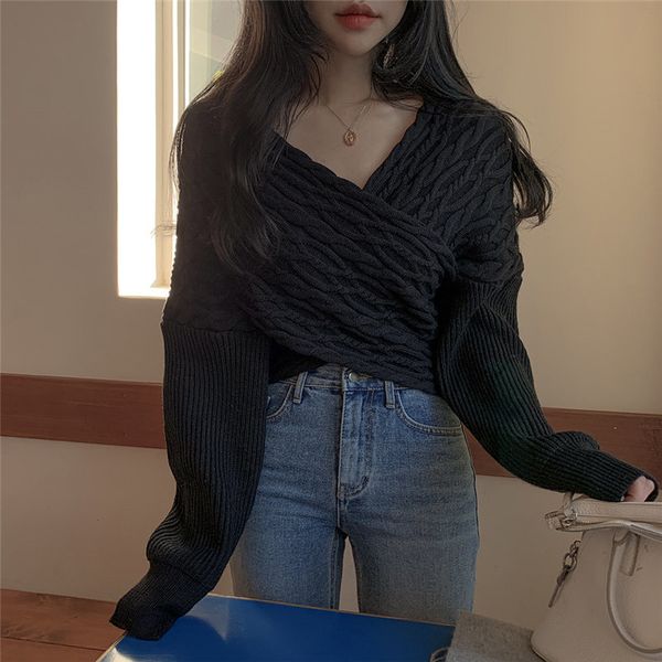 alien kitty 2021 thick warm irregular jumper v-neck off-shoulders fashion loose knitted sweater coat women pullover femme, White;black
alien kitty 2021 thick warm irregular jumper v-neck off-shoulders fashion loose knitted sweater coat women pullover femme, White;black