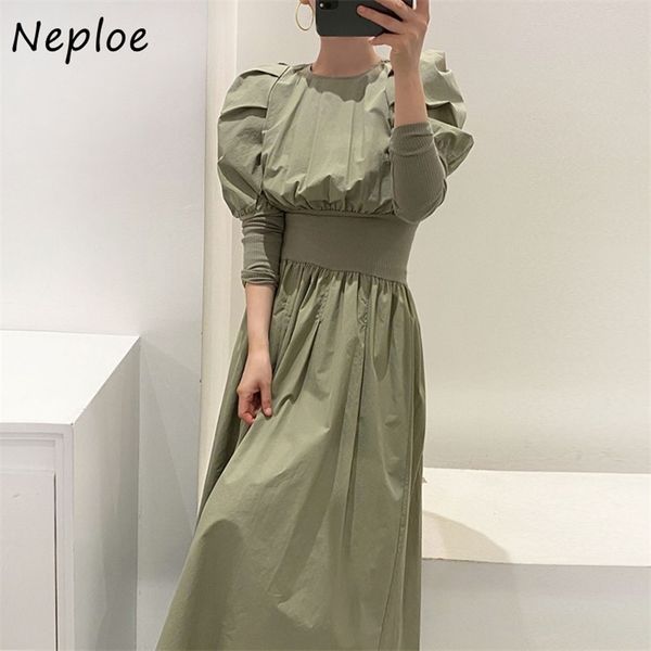 autumn solid color puff sleeve women dress french style chic pleated slim waist vestidos o-neck a-line dresses 1h014 210422, Black;gray
autumn solid color puff sleeve women dress french style chic pleated slim waist vestidos o-neck a-line dresses 1h014 210422, Black;gray
