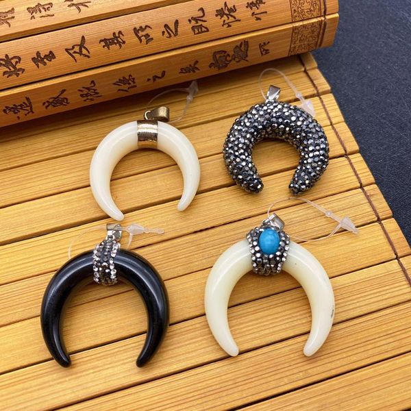 charms natural stone pendant resin ox bone black and white moon-shaped diamond small can be diy to make trendy party jewelry, Bronze;silver
charms natural stone pendant resin ox bone black and white moon-shaped diamond small can be diy to make trendy party jewelry, Bronze;silver