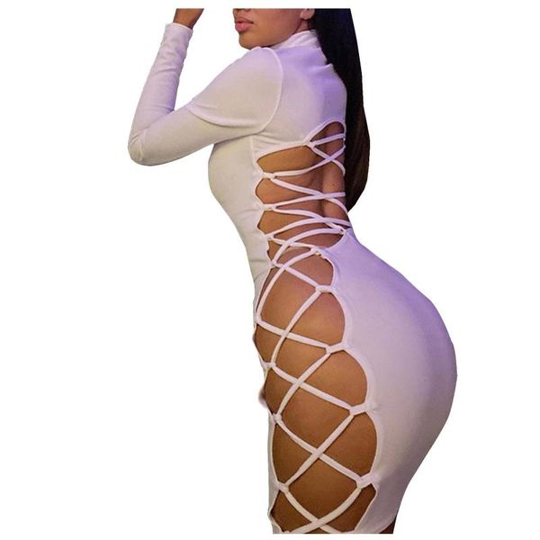 casual dresses backless solid color bandage bodycon mini dress for women low-cut long sleeve u neck female skinny party fashion, Black;gray
casual dresses backless solid color bandage bodycon mini dress for women low-cut long sleeve u neck female skinny party fashion, Black;gray