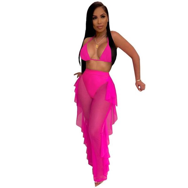 swimsuit women cover up 3 piece set bandage bra underwear and pant fashion ruffle splice beach swimwear mesh bikini women's, White;black
swimsuit women cover up 3 piece set bandage bra underwear and pant fashion ruffle splice beach swimwear mesh bikini women's, White;black