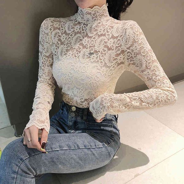 womens and blouses turtleneck lace shirt women camisas mujer ladies long sleeve black white blouse women 210515
womens and blouses turtleneck lace shirt women camisas mujer ladies long sleeve black white blouse women 210515