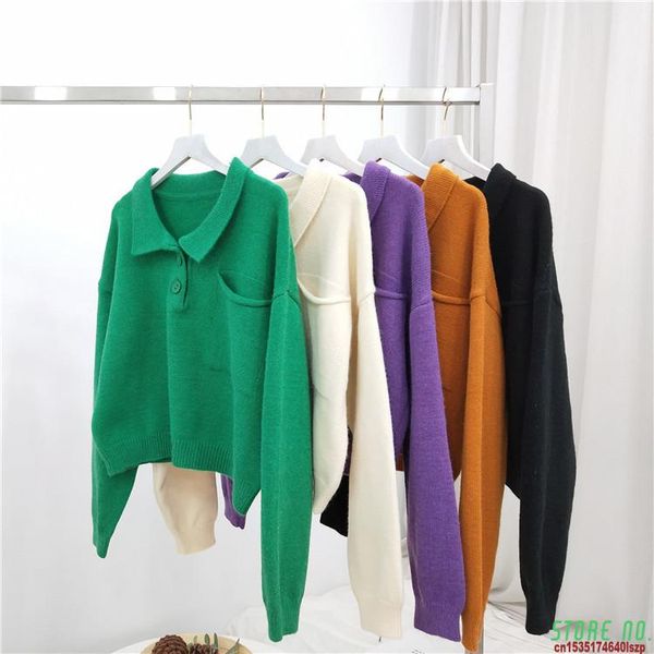 women's sweaters spring ly women short sweater 2021 fashion ladies knitted long sleeve buttons pullovers female l1325, White;black
women's sweaters spring ly women short sweater 2021 fashion ladies knitted long sleeve buttons pullovers female l1325, White;black