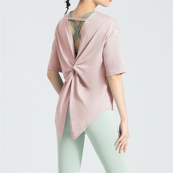 yoga outfit women's tie-back split t-shirt blouse summer breathable quick-drying running fitness sports shirt short sleeves top
yoga outfit women's tie-back split t-shirt blouse summer breathable quick-drying running fitness sports shirt short sleeves top