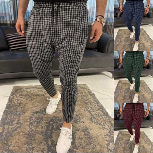 running pants men's plaid mens skinny pencil slim mid waist drawstring trouser men loose casual jogger long 2021, Black;blue
running pants men's plaid mens skinny pencil slim mid waist drawstring trouser men loose casual jogger long 2021, Black;blue