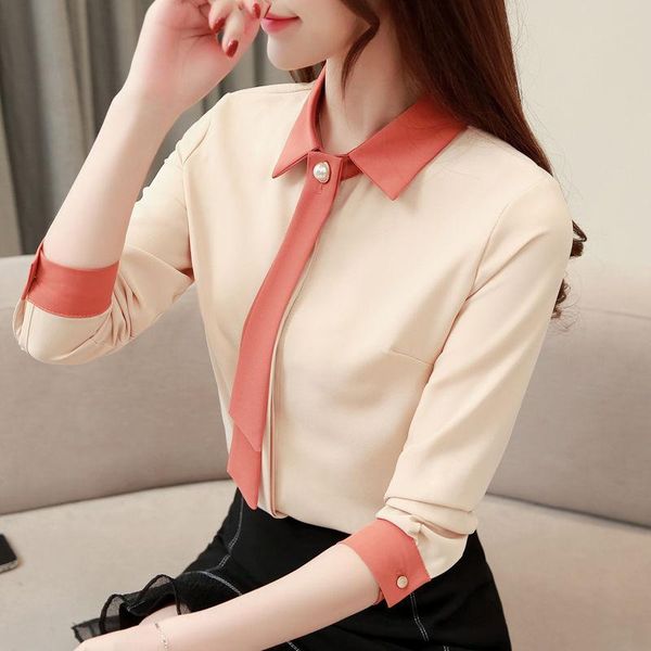 women's blouses & shirts women 2021 spring fashion long-sleeved thin casual female loose chiffon ladies printed patchwork u213, White
women's blouses & shirts women 2021 spring fashion long-sleeved thin casual female loose chiffon ladies printed patchwork u213, White