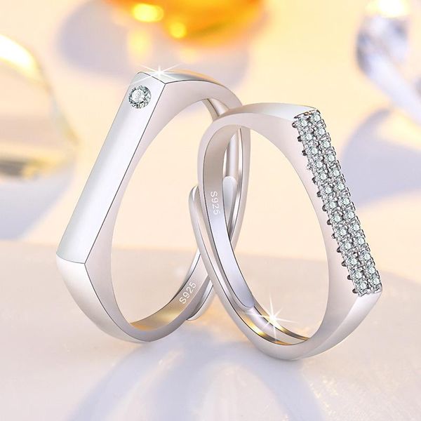 wedding rings zircon word geometric opening adjustable ring couple models korean version of simple jewelry wholesale, Slivery;golden
wedding rings zircon word geometric opening adjustable ring couple models korean version of simple jewelry wholesale, Slivery;golden
