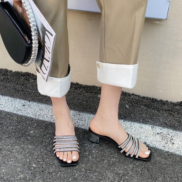 narrow band women slippers open toe rhinestone shallow thick mid heeled black silver dress slides summer flip flops
narrow band women slippers open toe rhinestone shallow thick mid heeled black silver dress slides summer flip flops