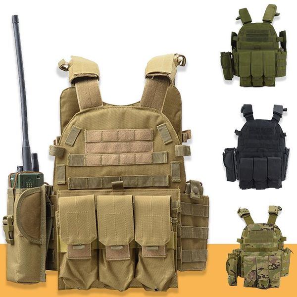 military equipment tactical molle vest army combat paintball training body armor outdoor hunting sport protection vests jackets, Camo;black
military equipment tactical molle vest army combat paintball training body armor outdoor hunting sport protection vests jackets, Camo;black