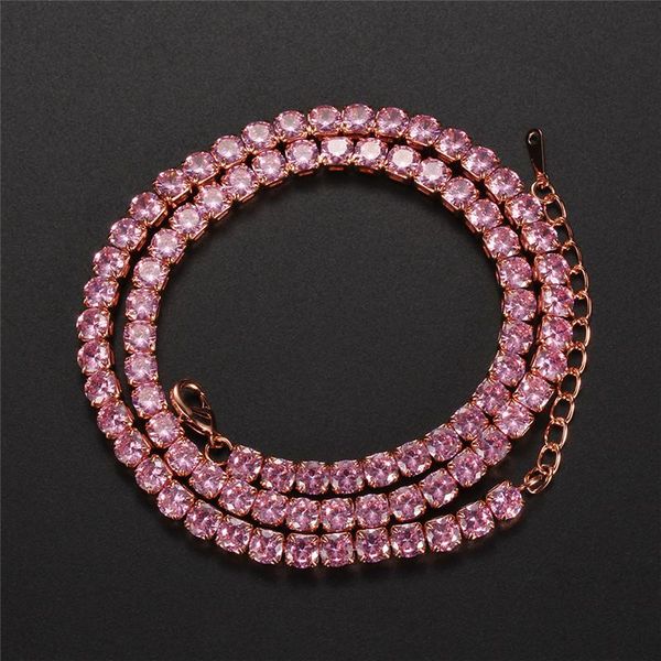 single row round pink zircon hip hop bling necklaces for women men vintage fashion rose gold/silver color cuban necklace 14"-24" c
single row round pink zircon hip hop bling necklaces for women men vintage fashion rose gold/silver color cuban necklace 14"-24" c