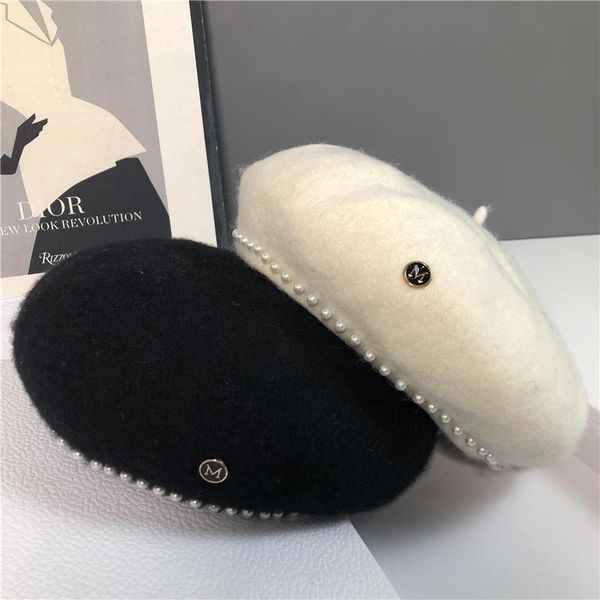 berets sale drop women's wool beret hat girl lady pearl letter french artist ins outdoor trip painter caps, Blue;gray
berets sale drop women's wool beret hat girl lady pearl letter french artist ins outdoor trip painter caps, Blue;gray
