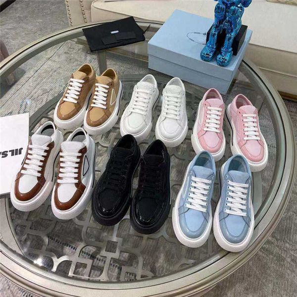 2021 designer shoes white splicing sneakers men women trainers high low platform sneaker round head flat shoe with box 35-46, Black
2021 designer shoes white splicing sneakers men women trainers high low platform sneaker round head flat shoe with box 35-46, Black