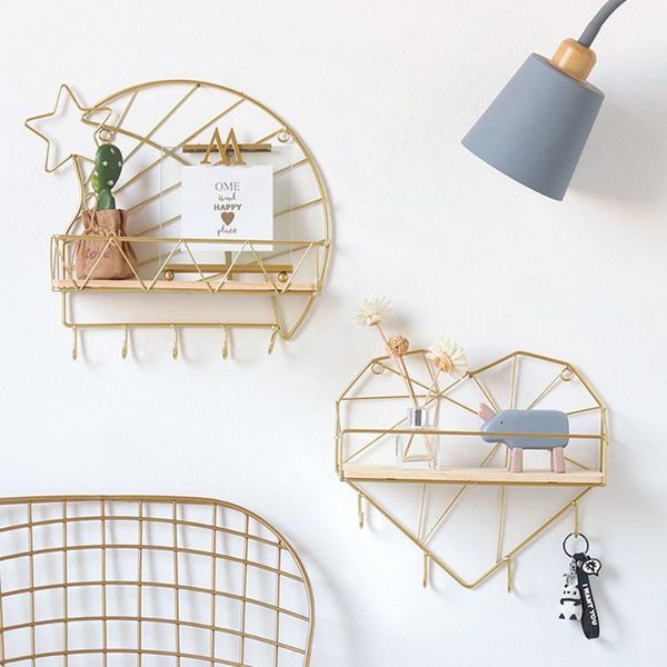 wall hanging storage rack iron art display shelf living room decorative frame key holder for office home accessory other decor
wall hanging storage rack iron art display shelf living room decorative frame key holder for office home accessory other decor