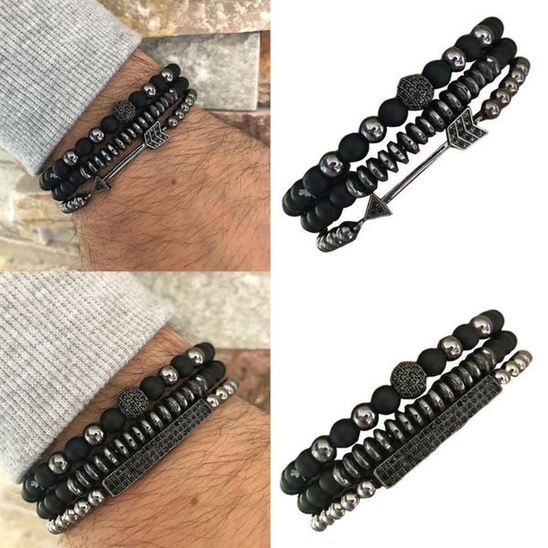 charm bracelets 3 pcs 16-25cm crown bracelet black matte onyx stone beads braclets handmade jewellery men accessories, Golden;silver
charm bracelets 3 pcs 16-25cm crown bracelet black matte onyx stone beads braclets handmade jewellery men accessories, Golden;silver