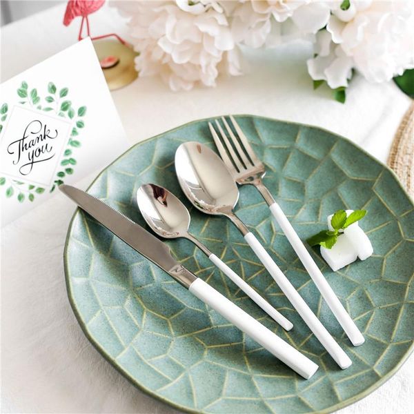 flatware sets 24pcs/set modern whitestainless steel cutlery set dinner knife fork spoon dinnerware tableware
flatware sets 24pcs/set modern whitestainless steel cutlery set dinner knife fork spoon dinnerware tableware