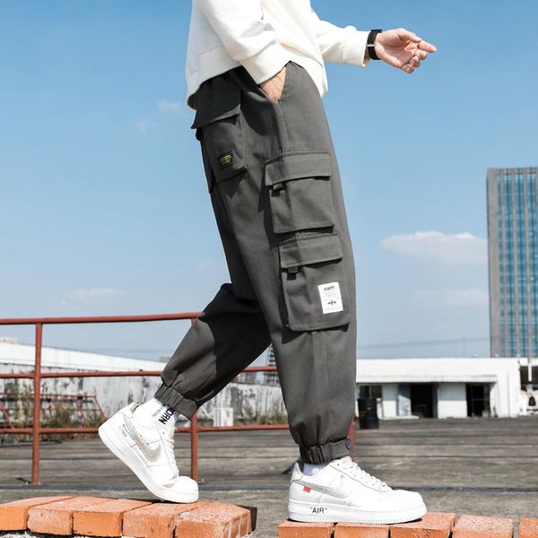 men's pants 2021 men big pocket cargo harem casual trousers male hip hop jogger sweatpants fashion streetwear oversized, Black
men's pants 2021 men big pocket cargo harem casual trousers male hip hop jogger sweatpants fashion streetwear oversized, Black