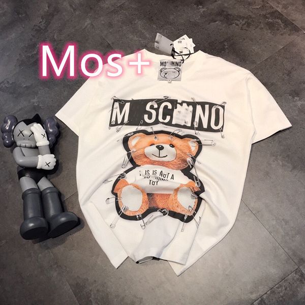 brand fashion brand moss 21 summer new korean cartoon pin bear white casual loose short sleeve round neck t-shirt, White;black
brand fashion brand moss 21 summer new korean cartoon pin bear white casual loose short sleeve round neck t-shirt, White;black